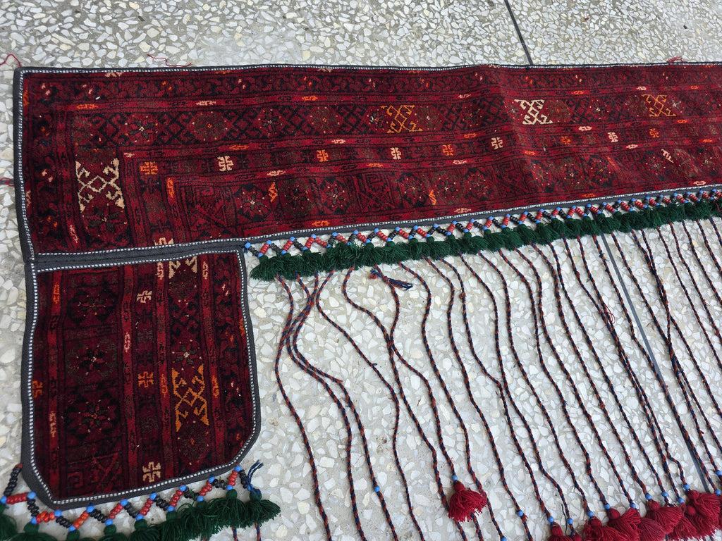 9.6x5.2 Afghan Handwoven Long Tapestry, Geometric Wool Wall Decor Rug, Boho Home Decor, Living Room, Decor, Kitchen Decor, Farmhouse Decor