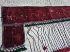 9.6x5.2 Afghan Handwoven Long Tapestry, Geometric Wool Wall Decor Rug, Boho Home Decor, Living Room, Decor, Kitchen Decor, Farmhouse Decor