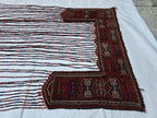 Wall Decor 4x7 Handwoven Afghan Tapestry Wool Turkmen Traditional Jalar, Tribal Bohemian Wall Hanging