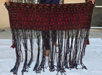 Wall Decor 4x3 Vintage Afghan Wool Tapestry Tribal Wall Hanging with Long Tassels