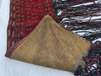 Wall Decor 4x3 Vintage Afghan Wool Tapestry Tribal Wall Hanging with Long Tassels