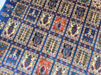 5x7 Afghan Handwoven Medium Size Carpet, Turkmen Oriental Soft Navy Blue Rug, Home decor Rug, Rug for Bedroom, Living Room Rug, 206x150cm