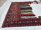 5x6ft, Afghan Wall Hanging Tribal Jallar Rug, Turkmen Wool 100% Handwoven Tapestry, Boho Home Decor, Living Room Decor, Bedroom Decor