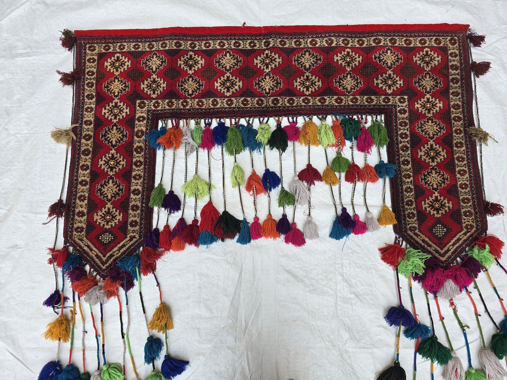 5ft Beautiful Afghan Tribal Wall Hanging Jallarr, Turkmen Wool Home Decor, Living Room Decor, Bedroom Decor, Office Decor