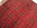 6x9 Vintage From 70s, Afghan Handmade Bukhara Pattern Rug, Turkmen Geometric Wool Floor Rug, Collectible Rug, Living Room, Bedroom Rug