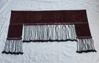 Handmade Afghan Tribal Wall Hanging Rug – 7ft Decorative Wool Textile with Tassels, Traditional Ethnic Design, Vintage Home Decor, Doorway