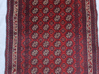 3x12ft Afghan Handmade Hallway Runner Rug – Oriental Wool Carpet, Tribal Long Runner, Boho Decor, Narrow Area Rug, Entryway, Soft High Pile