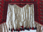 3x4 Wall Hanging Afghan Handmade, Turkmen Wool Handwoven Tapestry, Boho Home Decor – Afghan Textile – Rustic Wall Rug , Wall Decor