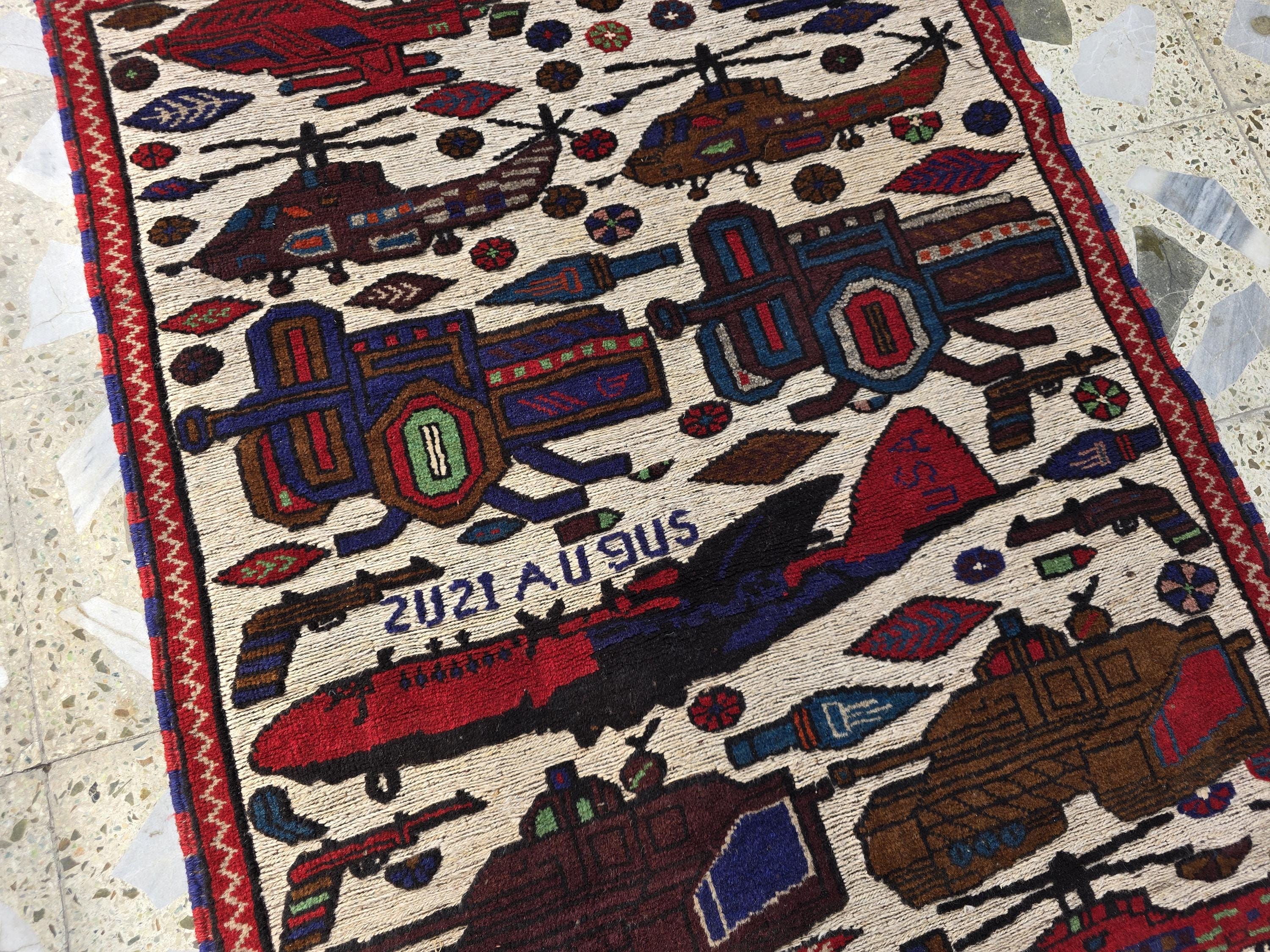 3x5ft War Rug Handwoven Afghan Rug, Turkmen Geometric Tribal Wool Rug, Rug for Kids Room, Wall Hanging Rug, Office Decor, Home Decor