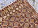 Vintage Afghan Wool Rug: 5.9 x 4.1 ft, Geometric Tribal Design