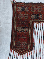 Wall Decor 4x7 Handwoven Afghan Tapestry Wool Turkmen Traditional Jalar, Tribal Bohemian Wall Hanging