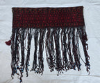 Wall Decor 4x3 Vintage Afghan Wool Tapestry Tribal Wall Hanging with Long Tassels