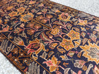 3x9 Ft Antique Baluchi Handmade Hallway Runner Rug | Turkmen Oriental Wool Carpet