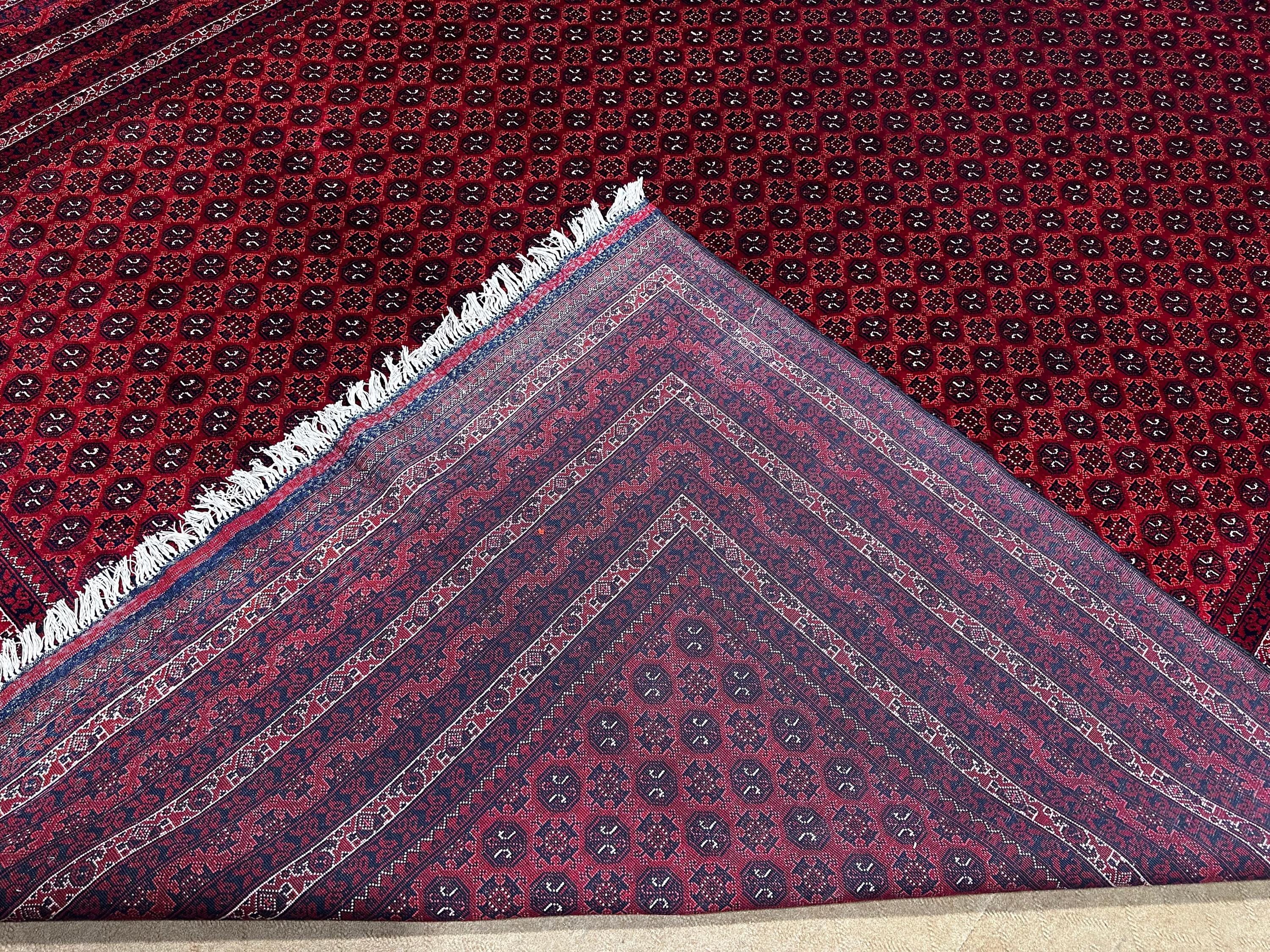 10×13 ft Afghan Handmade Wool Rug, Carpet for Living room