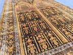 Silk Antique Prayer Rug 4×5 ft – Rare Vintage Handwoven Carpet