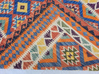 6x9 Ft Living Room Kilim Rug - Afghan Handmade Vibrant Rug, Antique Style Decor