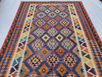 6x9 Ft Living Room Kilim Rug - Afghan Handmade Vibrant Rug, Antique Style Decor