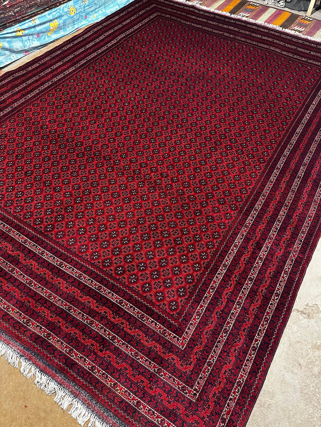 10×13 ft Afghan Handmade Wool Rug, Carpet for Living room