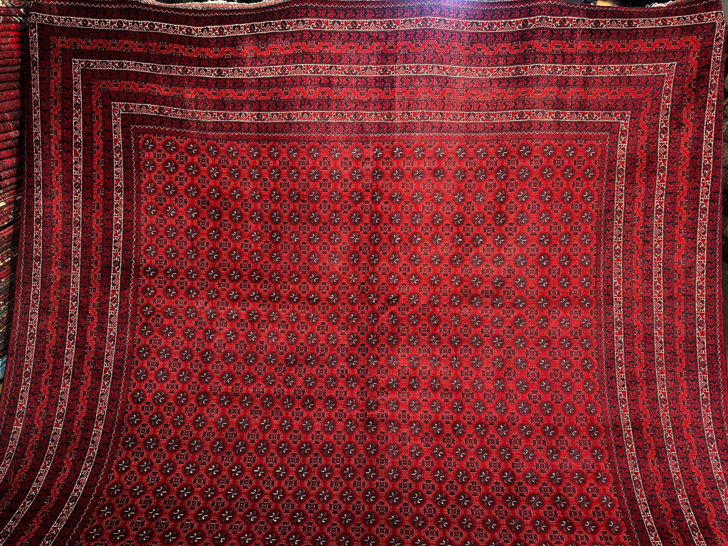 10×13 ft Afghan Handmade Wool Rug, Carpet for Living room