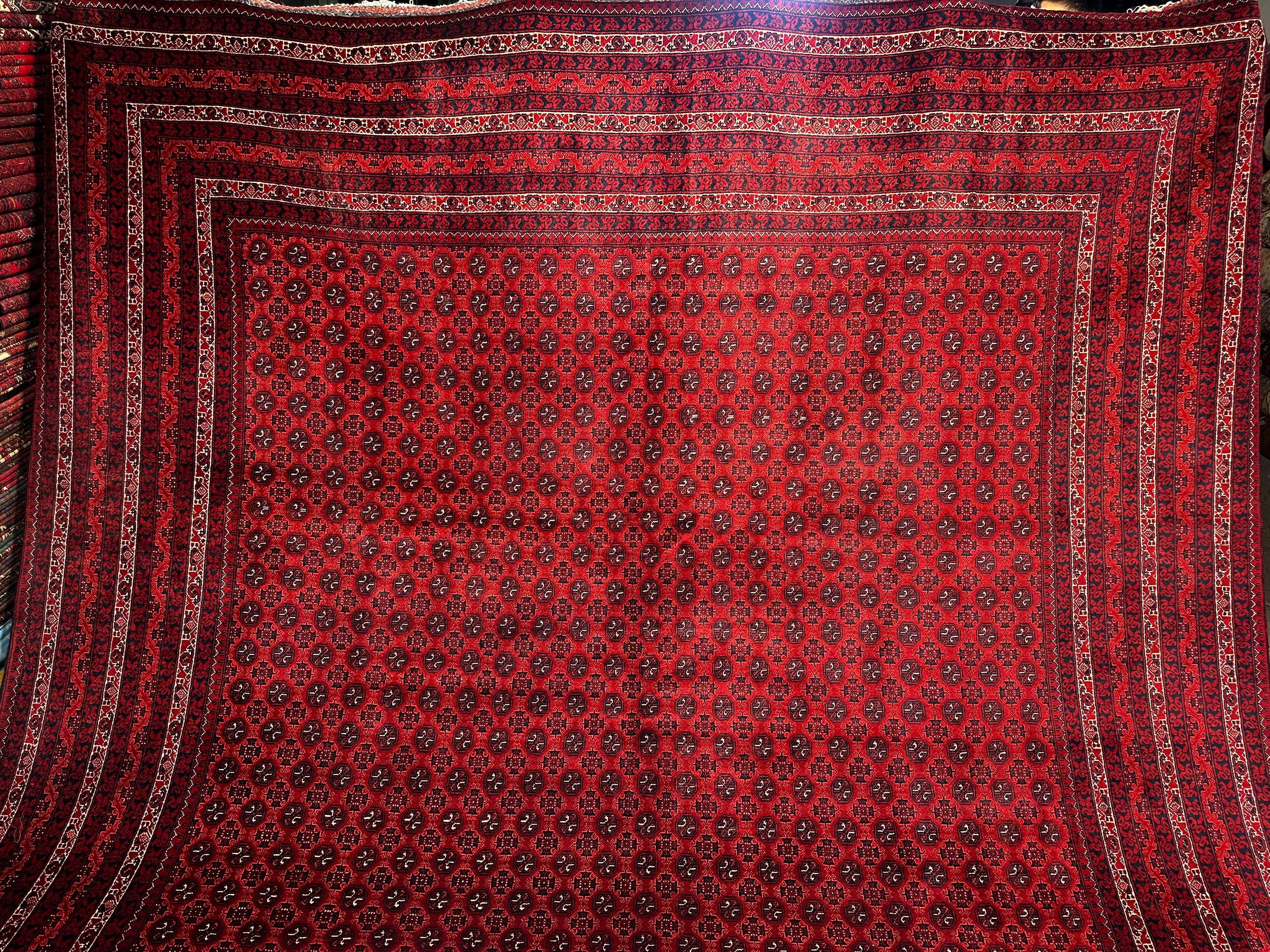 10×13 ft Afghan Handmade Wool Rug, Carpet for Living room
