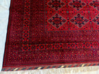 Extra Large Red Bokhara Style Rug 13x18 Ft, Traditional Geometric Oriental Carpet