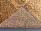 Antique Rug 6'7x9'4 ft Vintage Tribal Handmade Wool Rug Neutral Brown Living Room Carpet