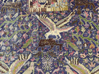 1920s Antique 4x7 ft Handwoven Wool Rug, Afghan Vintage Collectible Carpet