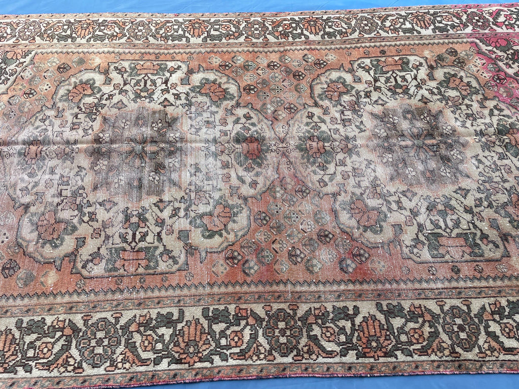 1930s Antique 5x9'6 ft Handmade Afghan Collectible Rug, Turkmen Wool Area Rug