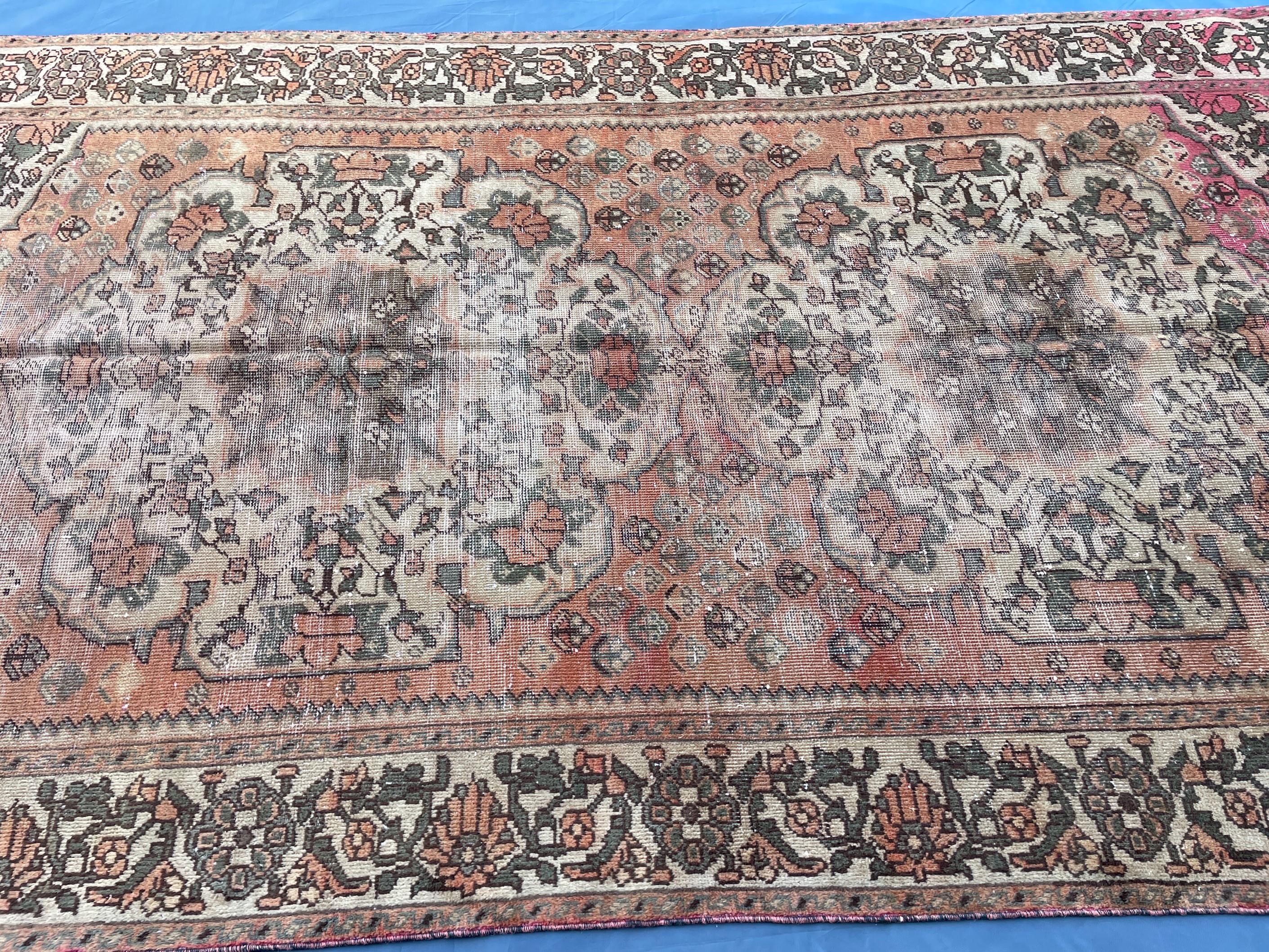 1930s Antique 5x9'6 ft Handmade Afghan Collectible Rug, Turkmen Wool Area Rug