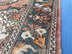 5x10 ft Vintage Afghan Handmade Wool Hallway Rug, Antique Living Room Carpet