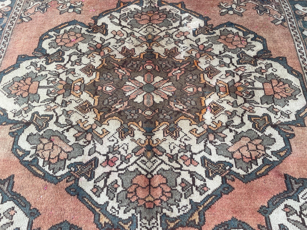 5x10 ft Vintage Afghan Handmade Wool Hallway Rug, Antique Living Room Carpet