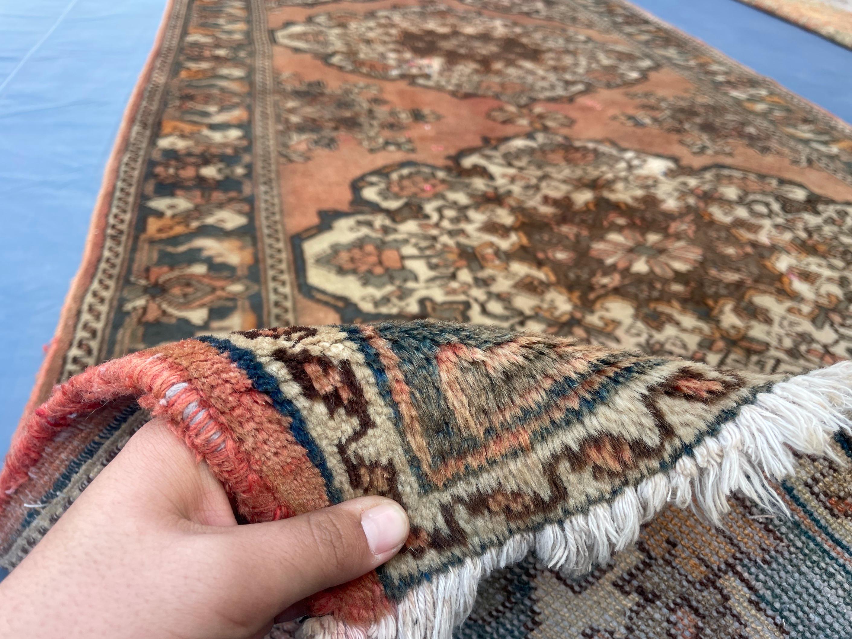 5x10 ft Vintage Afghan Handmade Wool Hallway Rug, Antique Living Room Carpet
