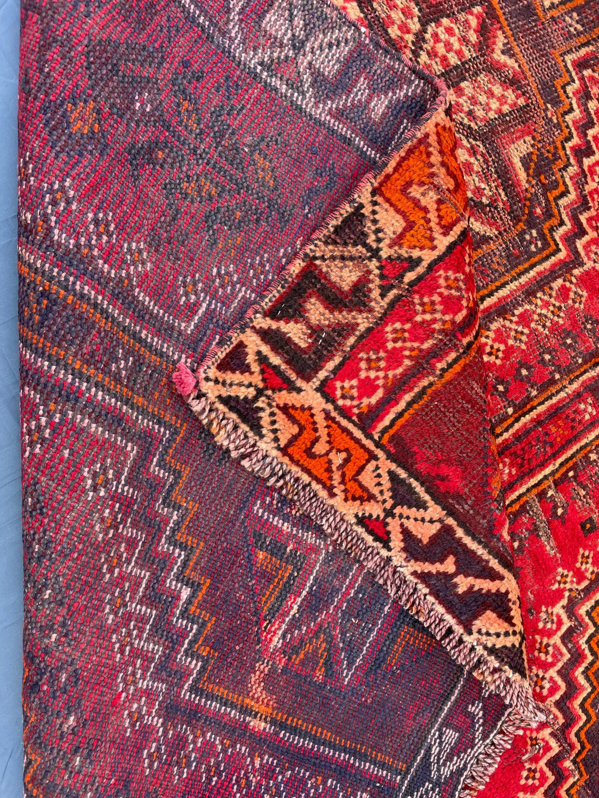 4.5x7 Ft Vintage Living Room Rug, Afghan Handwoven Tribal Wool Carpet Antique Decor
