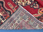 5x9 Vintage Large Living Room Rug, Handmade Afghan Tribal Wool Area Carpet