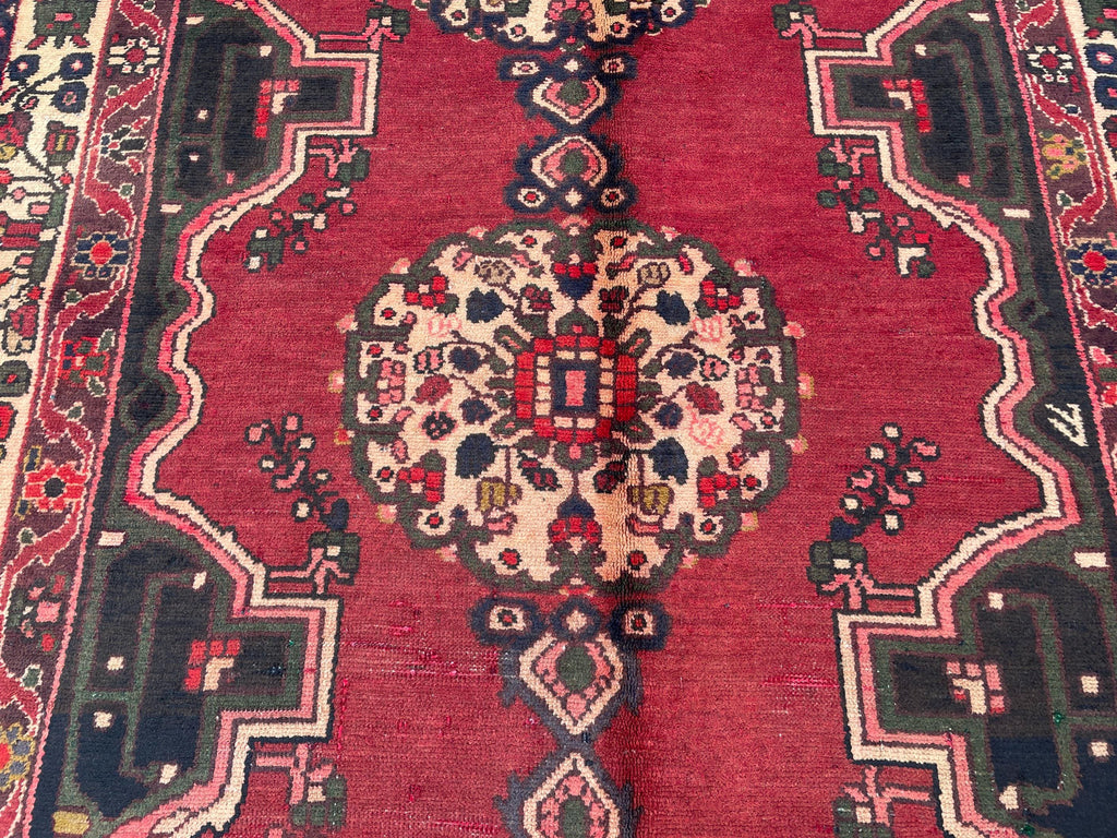 5x9 Vintage Large Living Room Rug, Handmade Afghan Tribal Wool Area Carpet