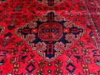 Extra Large Red Bokhara Style Rug 13x18 Ft, Traditional Geometric Oriental Carpet