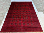 Extra Large Red Bokhara Style Rug 13x18 Ft, Traditional Geometric Oriental Carpet
