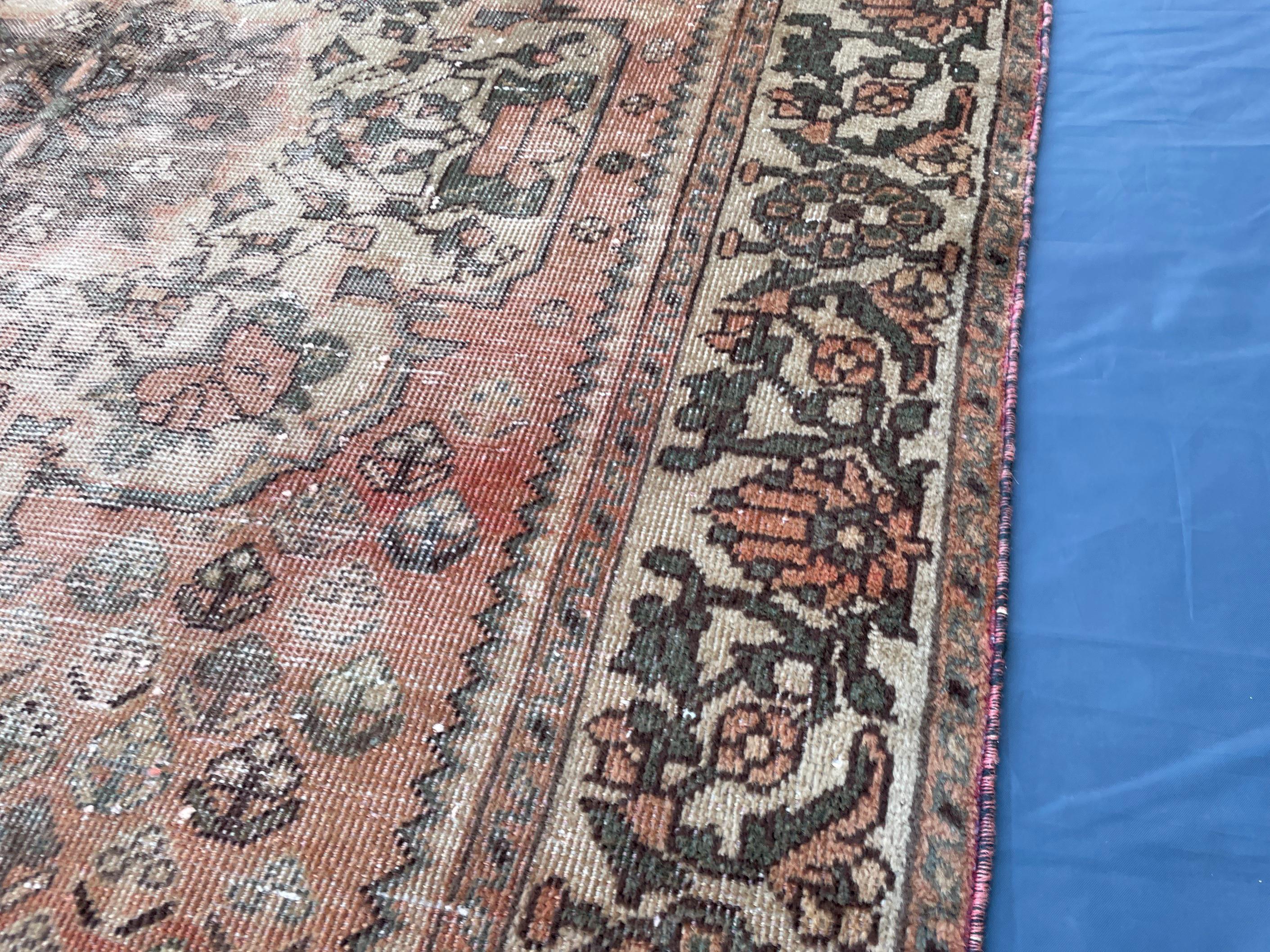 1930s Antique 5x9'6 ft Handmade Afghan Collectible Rug, Turkmen Wool Area Rug