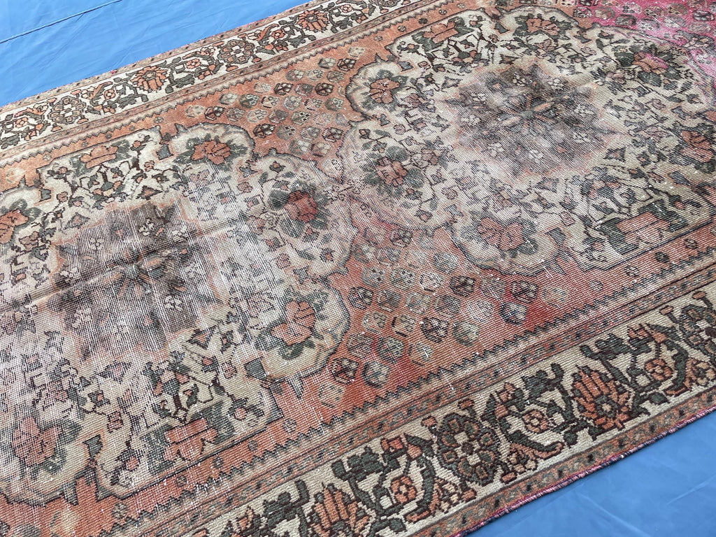 1930s Antique 5x9'6 ft Handmade Afghan Collectible Rug, Turkmen Wool Area Rug