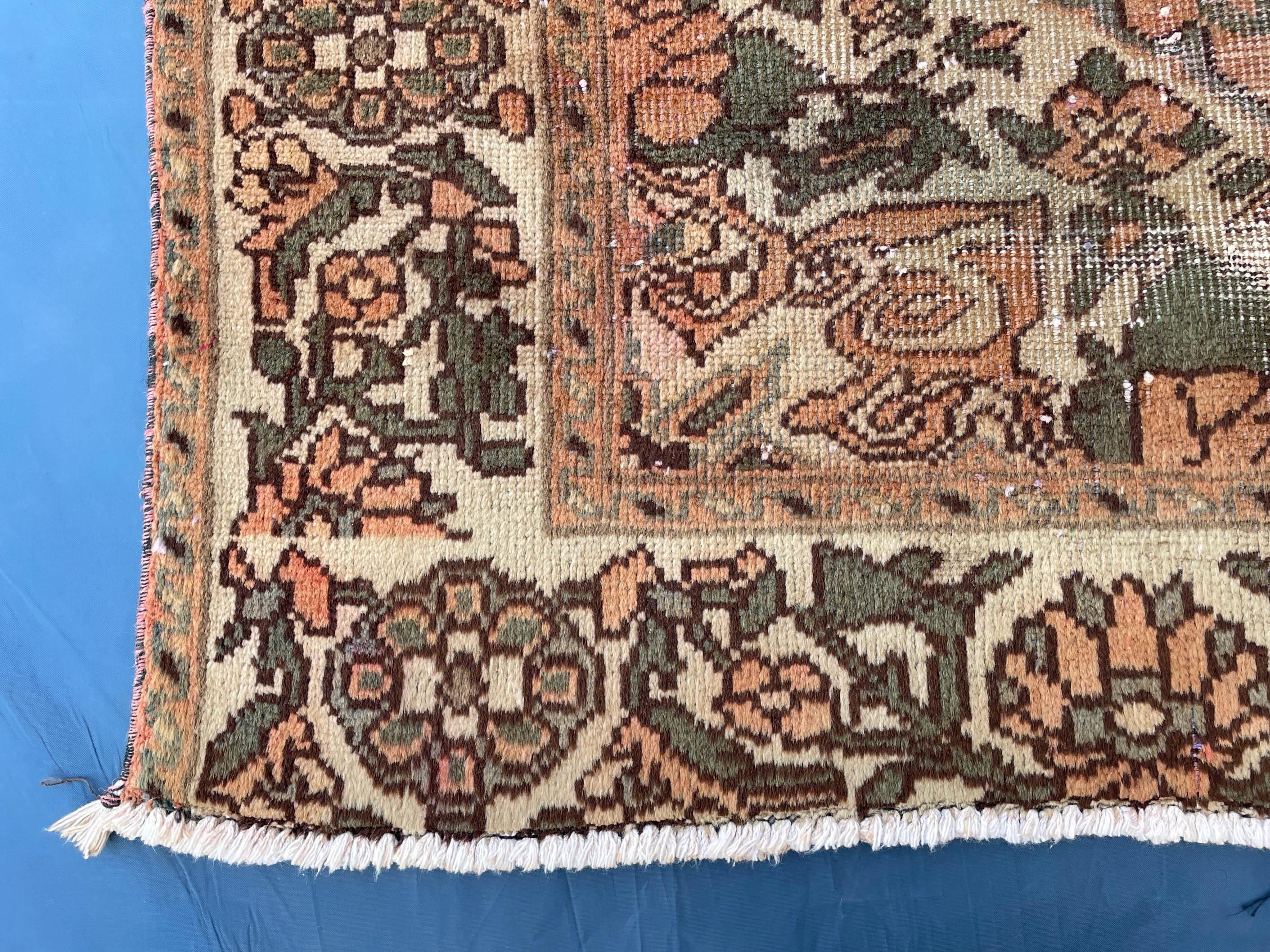 1930s Antique 5x9'6 ft Handmade Afghan Collectible Rug, Turkmen Wool Area Rug