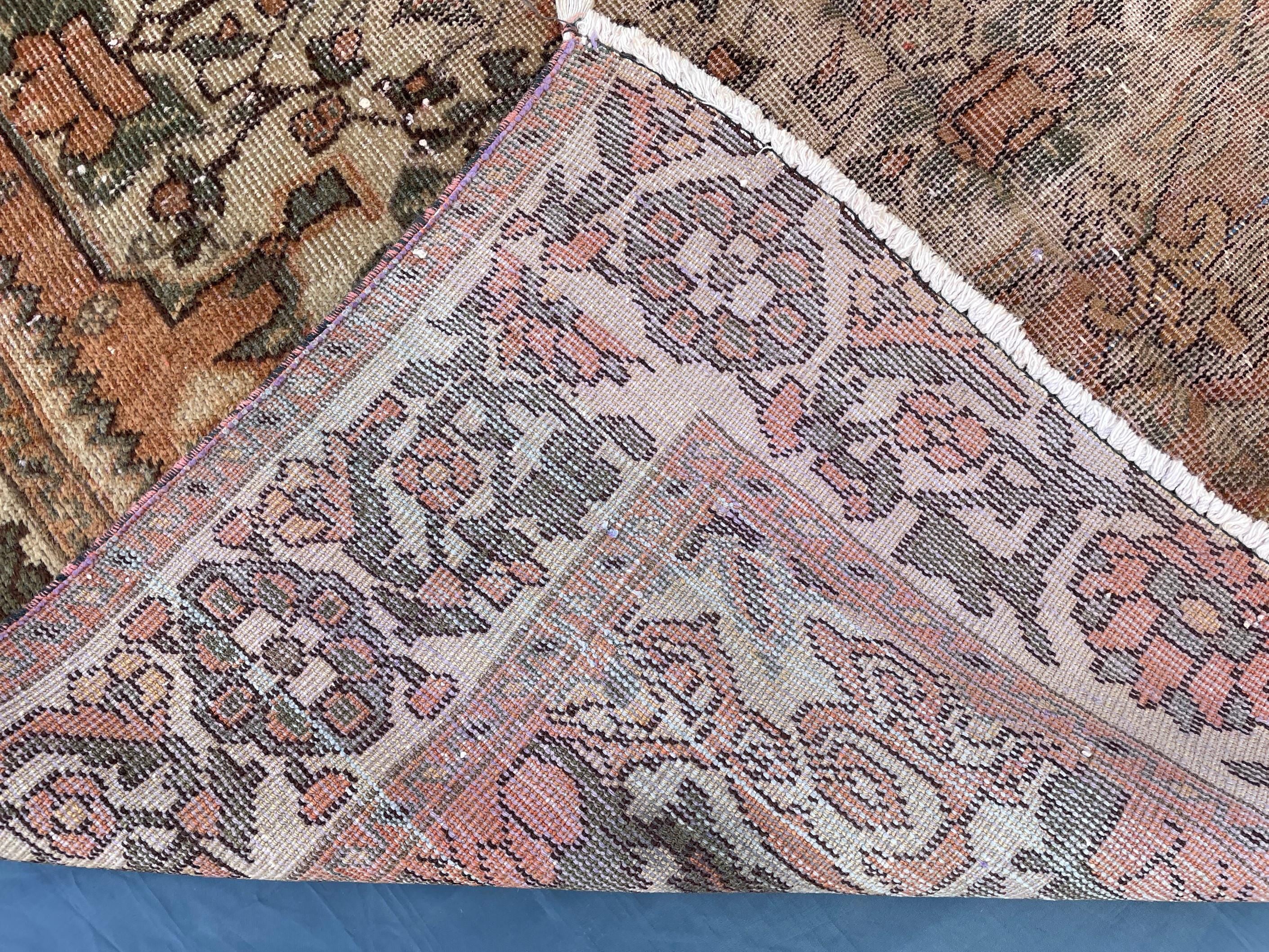 1930s Antique 5x9'6 ft Handmade Afghan Collectible Rug, Turkmen Wool Area Rug