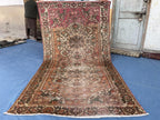 1930s Antique 5x9'6 ft Handmade Afghan Collectible Rug, Turkmen Wool Area Rug