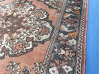5x10 ft Vintage Afghan Handmade Wool Hallway Rug, Antique Living Room Carpet