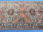 5x10 ft Vintage Afghan Handmade Wool Hallway Rug, Antique Living Room Carpet