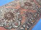 5x10 ft Vintage Afghan Handmade Wool Hallway Rug, Antique Living Room Carpet