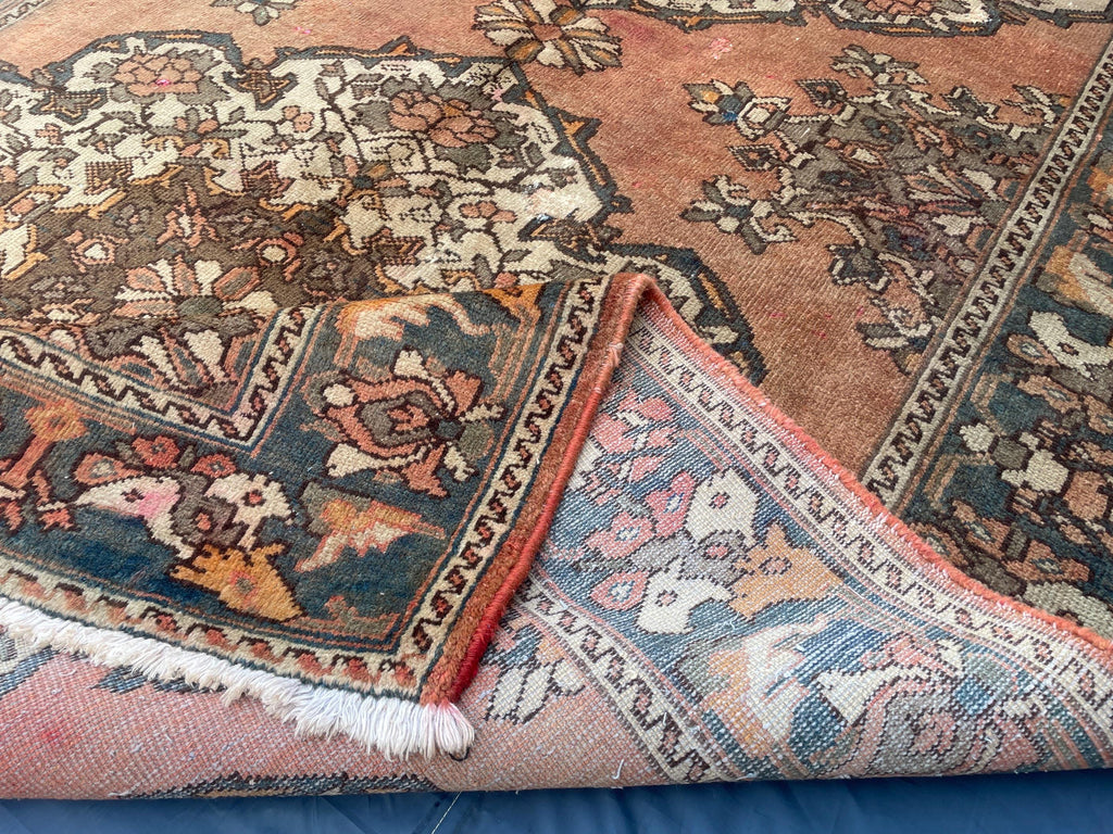 5x10 ft Vintage Afghan Handmade Wool Hallway Rug, Antique Living Room Carpet