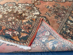 5x10 ft Vintage Afghan Handmade Wool Hallway Rug, Antique Living Room Carpet