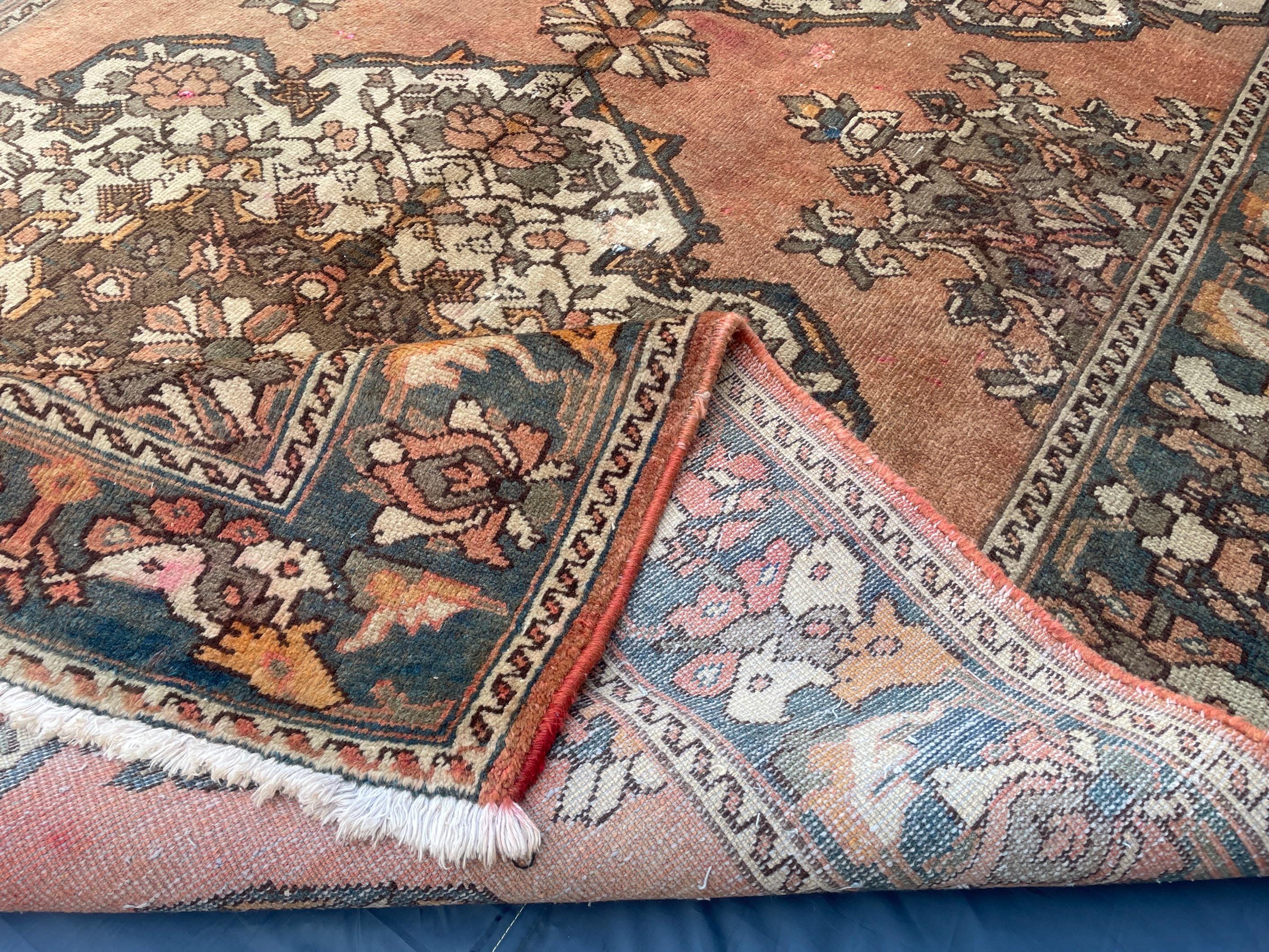 5x10 ft Vintage Afghan Handmade Wool Hallway Rug, Antique Living Room Carpet