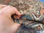 5x10 ft Vintage Afghan Handmade Wool Hallway Rug, Antique Living Room Carpet