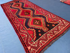 Vintage Tribal Wool Area Rug for Farmhouse or Living Room, Turkmen Traditional Carpet 4x9